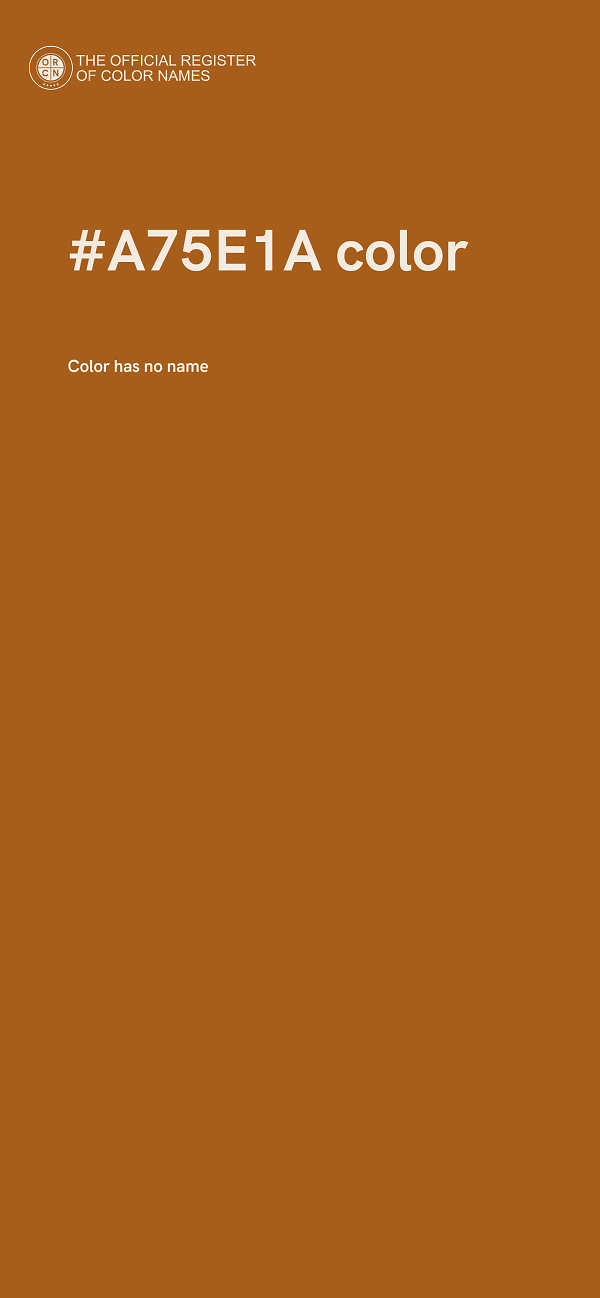 #A75E1A color image