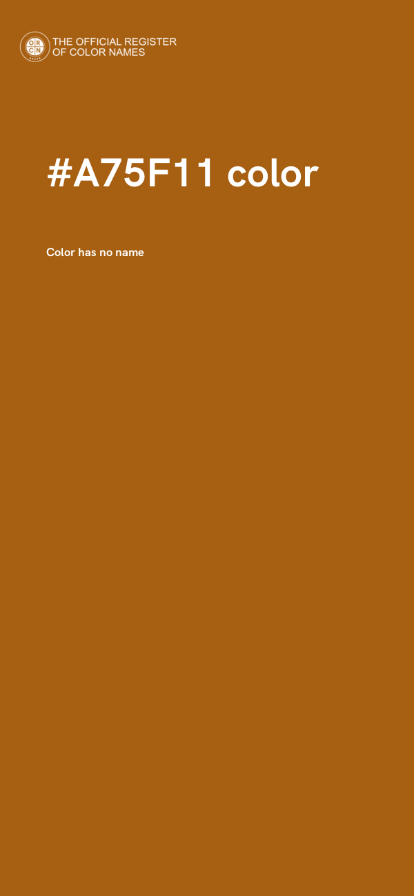 #A75F11 color image