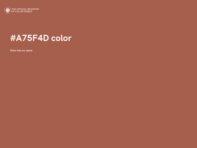 #A75F4D color image