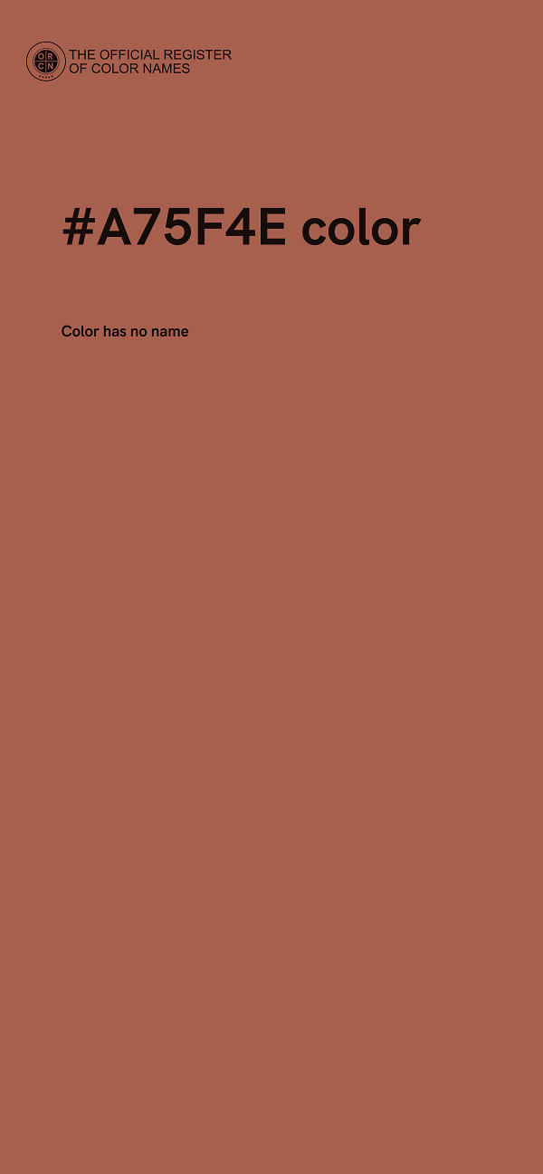 #A75F4E color image