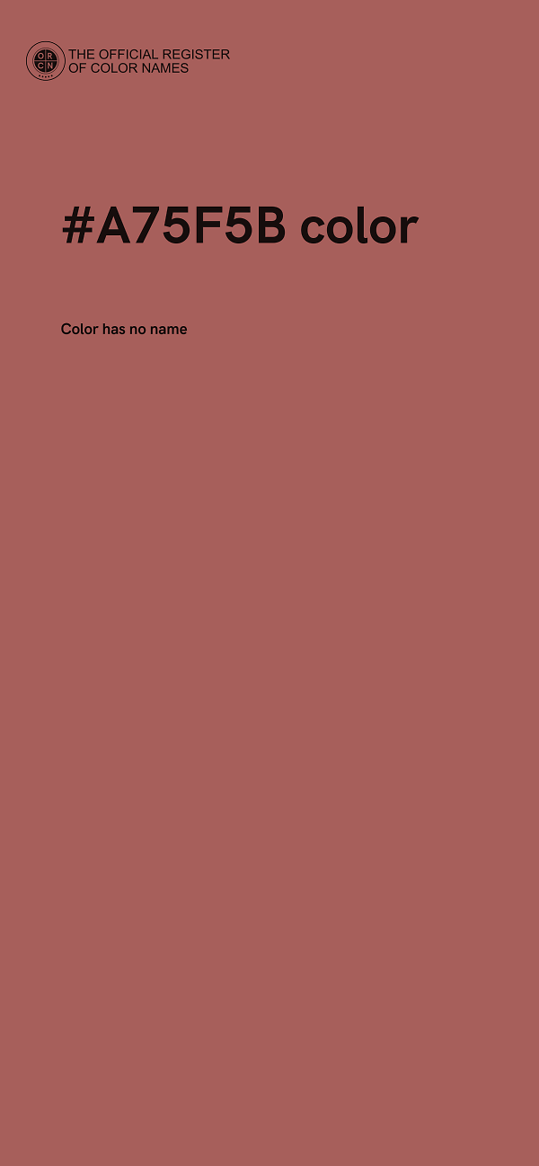 #A75F5B color image