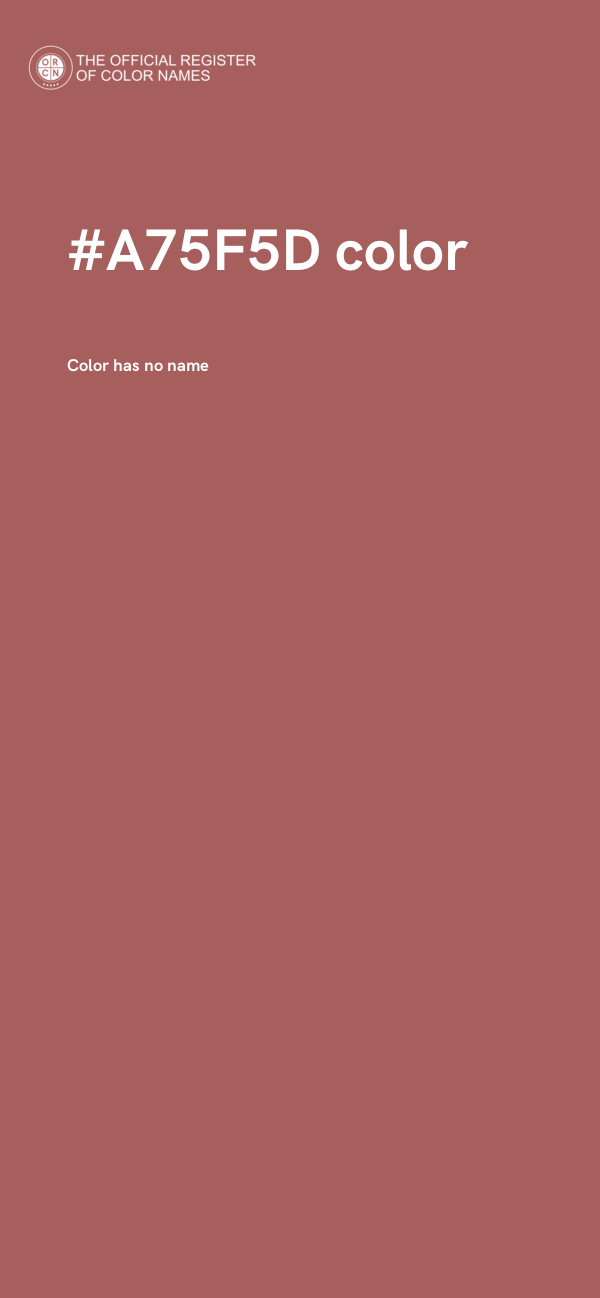 #A75F5D color image