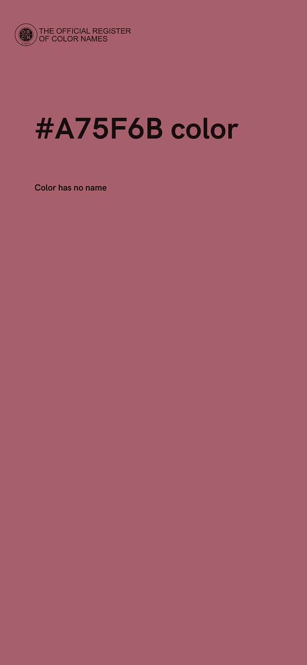 #A75F6B color image