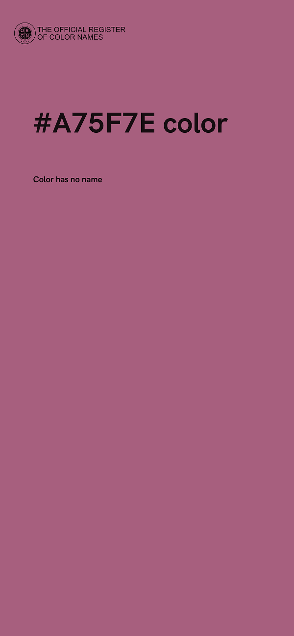 #A75F7E color image