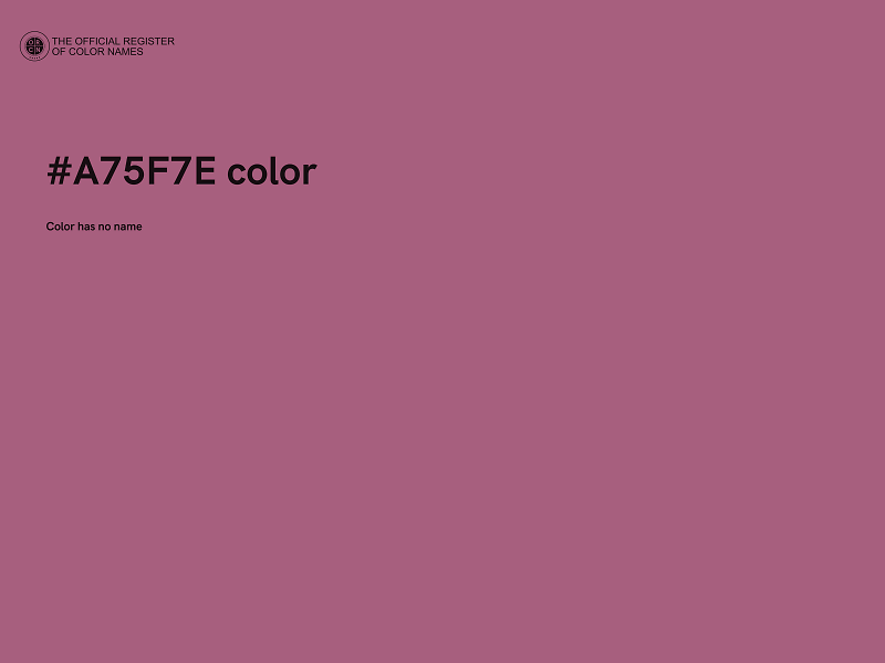 #A75F7E color image