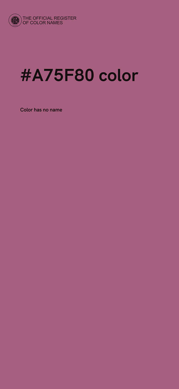 #A75F80 color image
