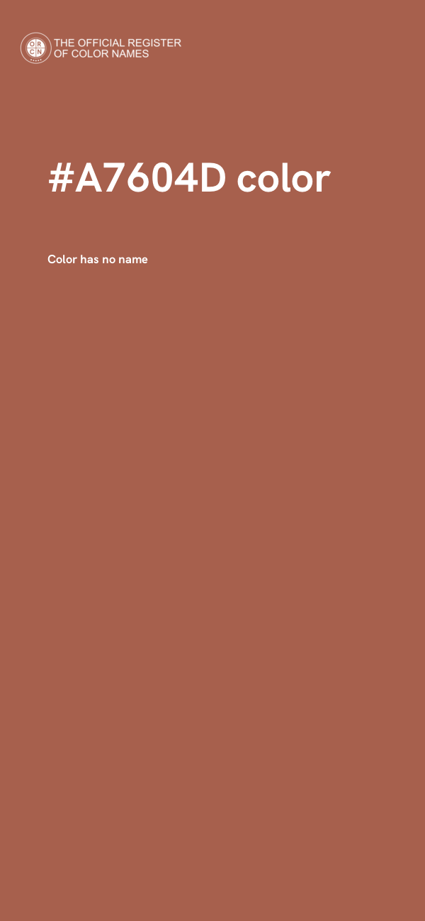 #A7604D color image
