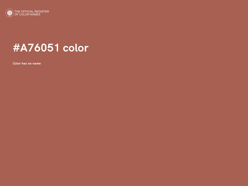 #A76051 color image