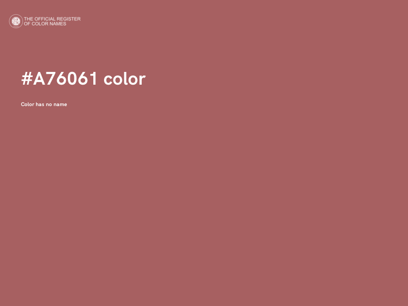 #A76061 color image