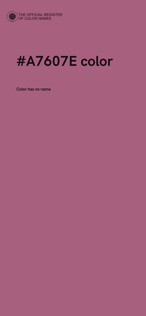 #A7607E color image