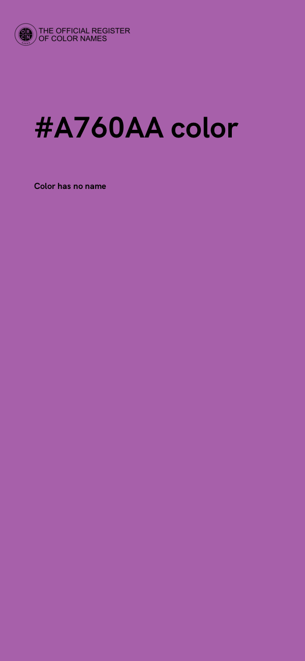 #A760AA color image