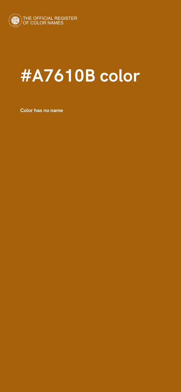 #A7610B color image