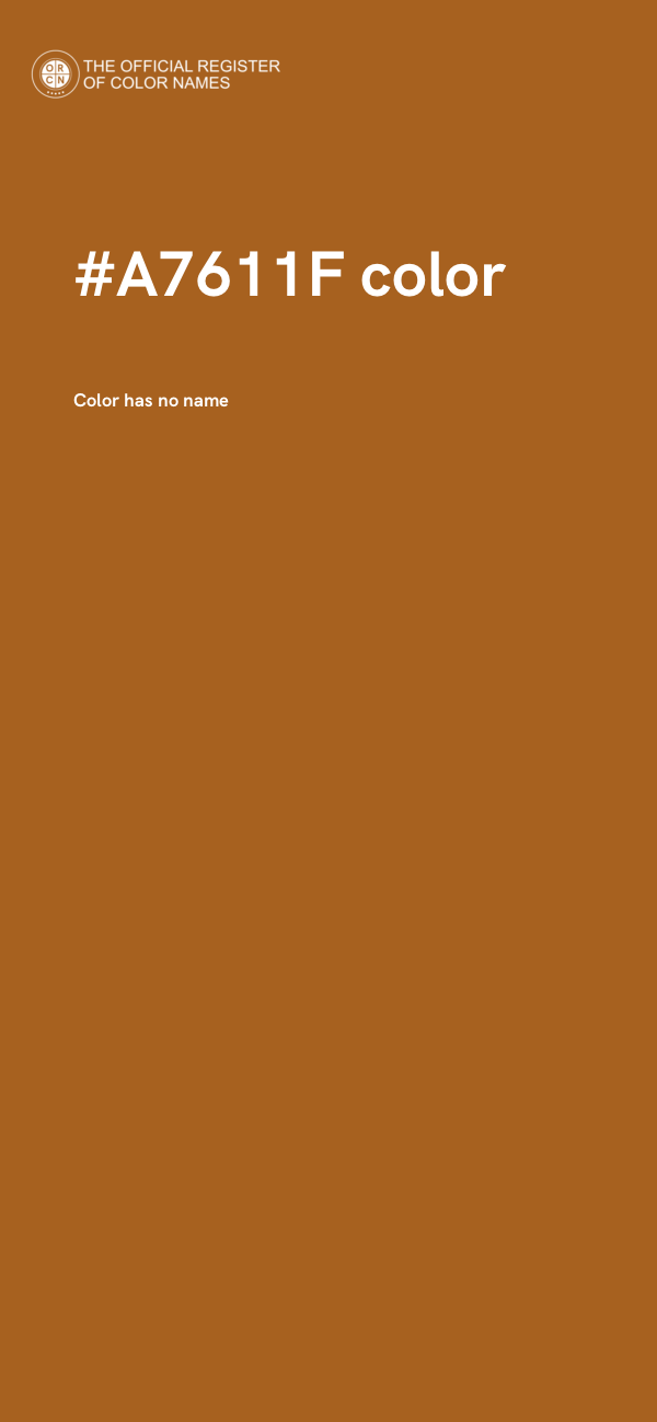 #A7611F color image