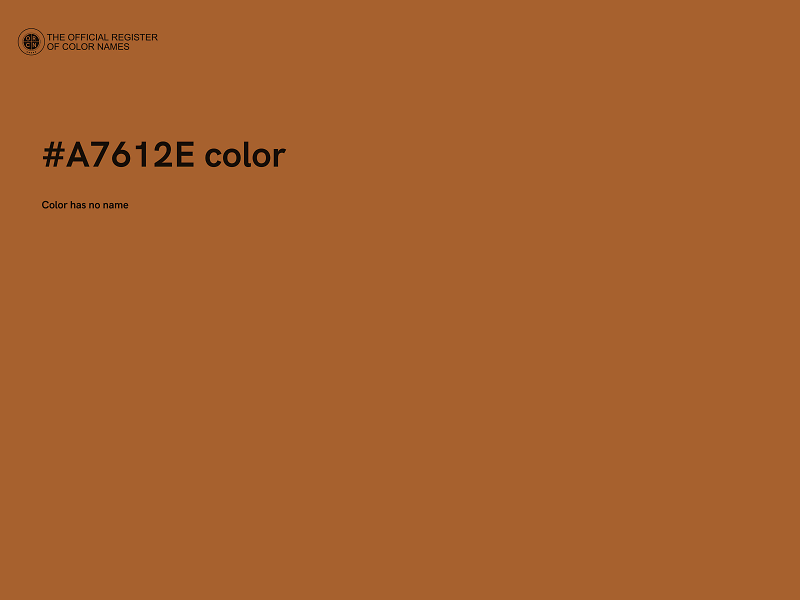 #A7612E color image