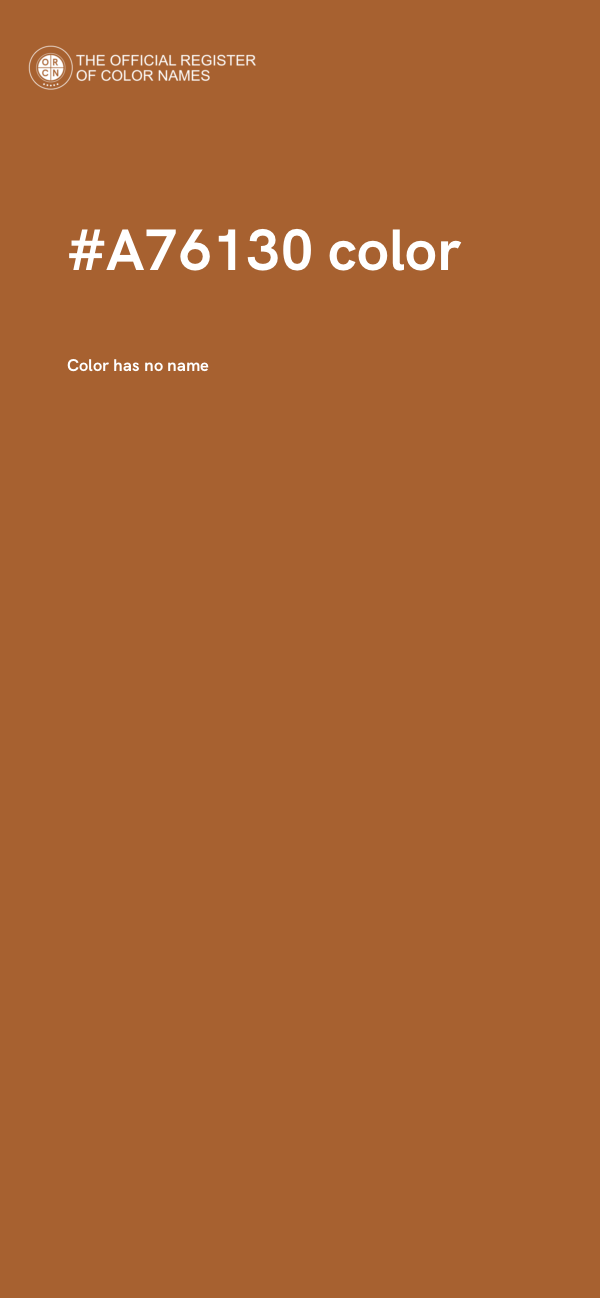 #A76130 color image
