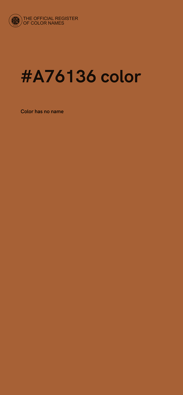 #A76136 color image