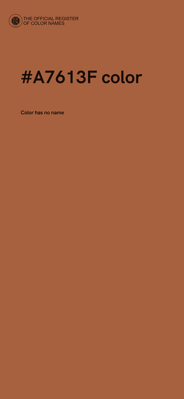 #A7613F color image