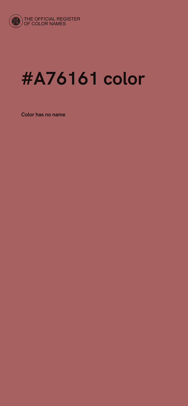 #A76161 color image