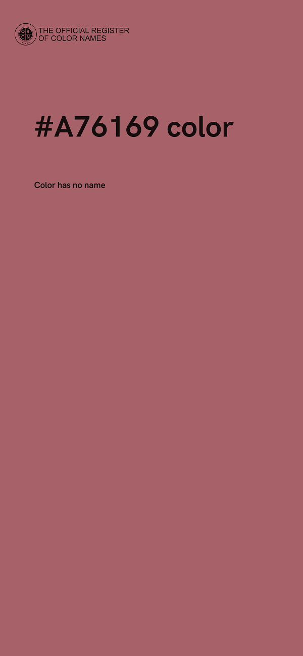 #A76169 color image