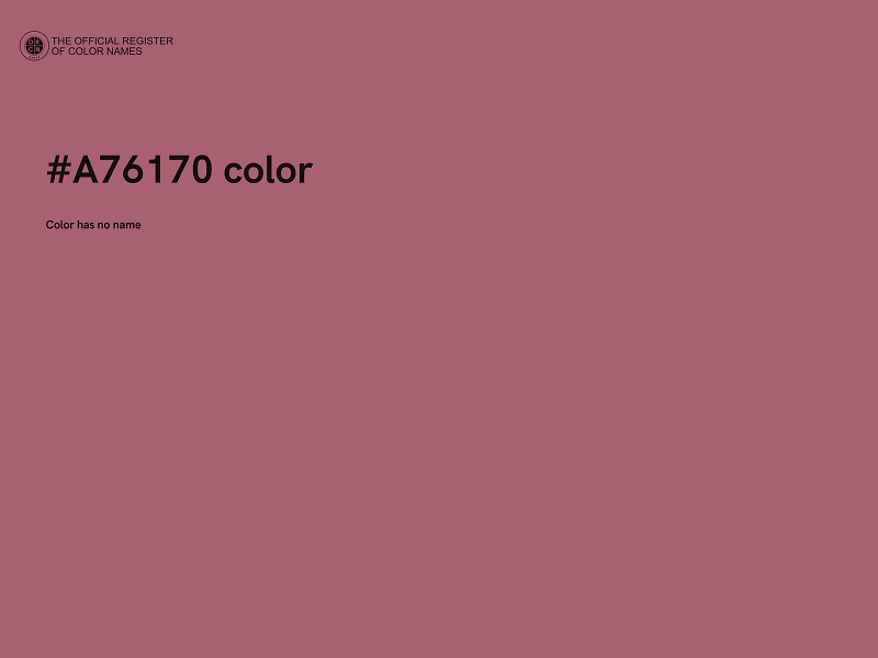#A76170 color image