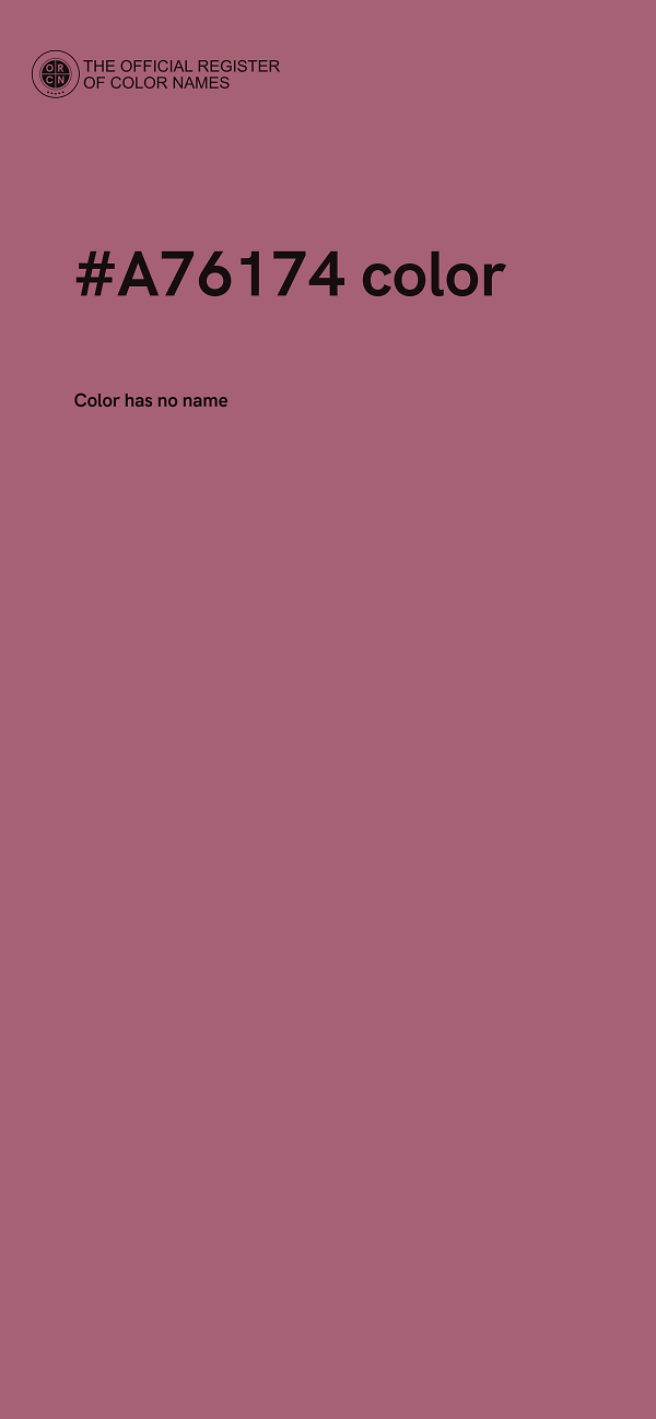#A76174 color image