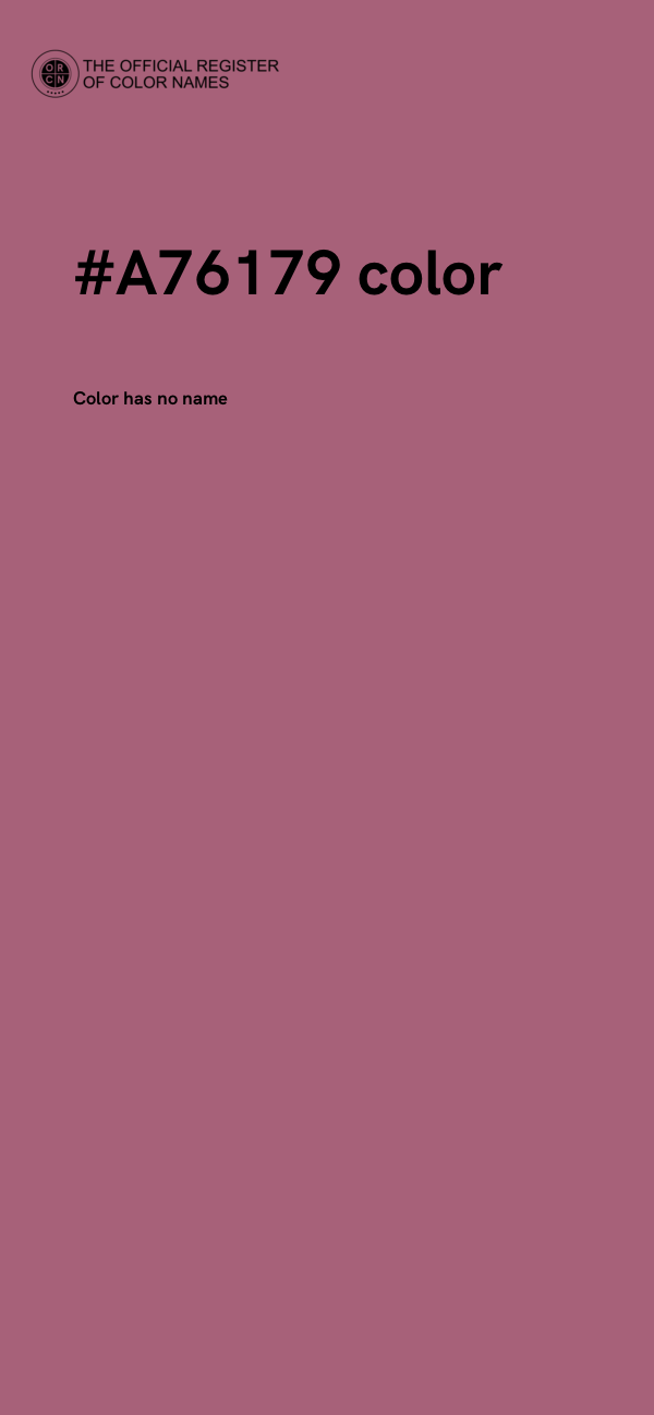 #A76179 color image