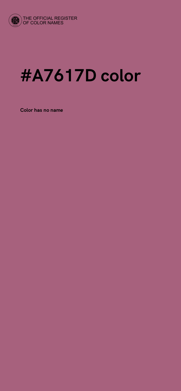 #A7617D color image