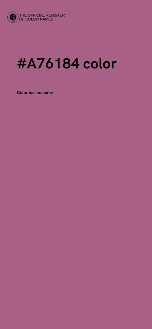 #A76184 color image