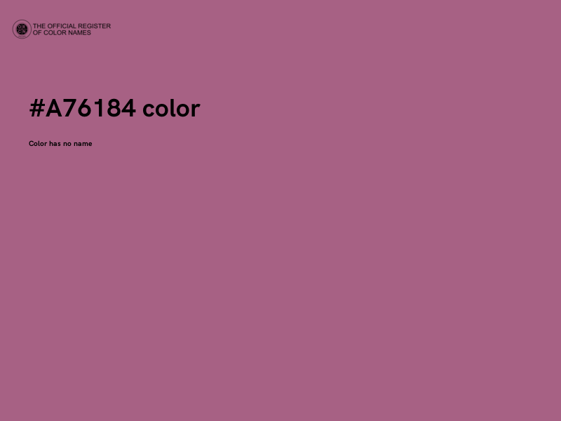 #A76184 color image