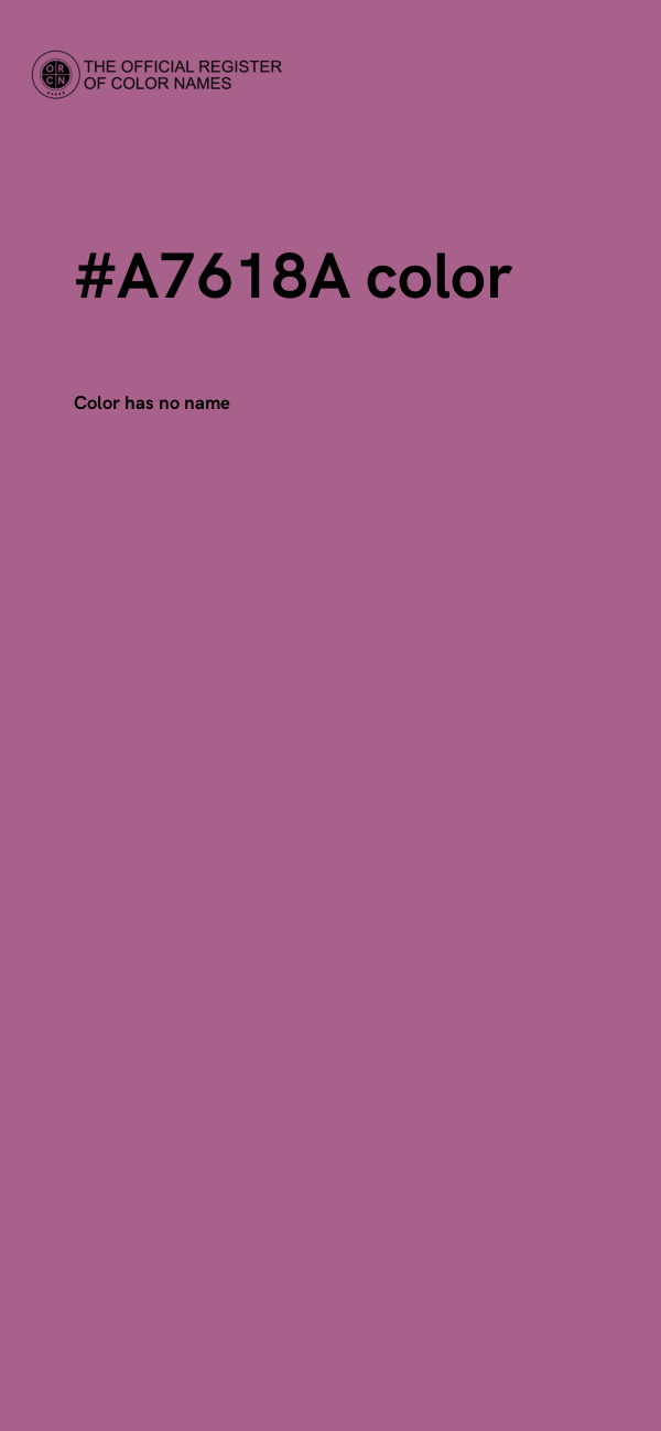 #A7618A color image