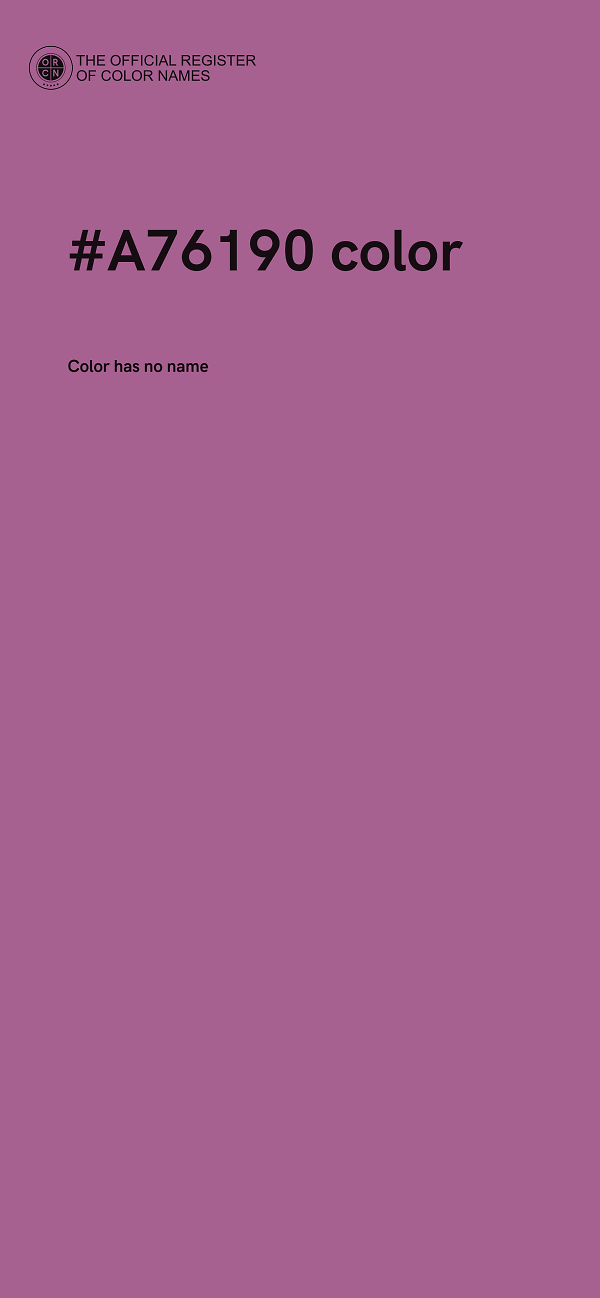 #A76190 color image