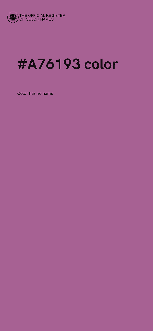 #A76193 color image