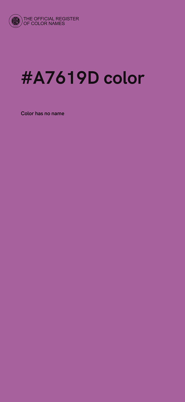 #A7619D color image