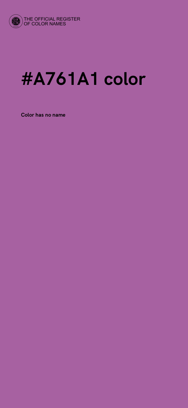 #A761A1 color image