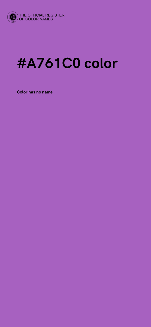 #A761C0 color image