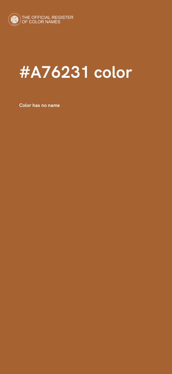 #A76231 color image