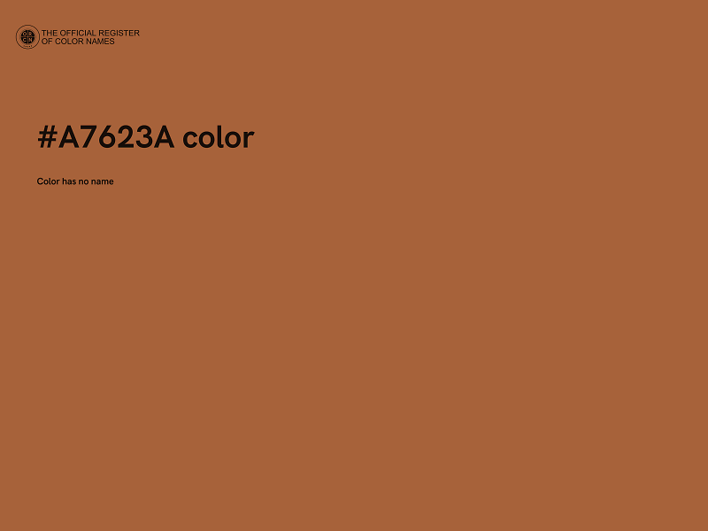 #A7623A color image