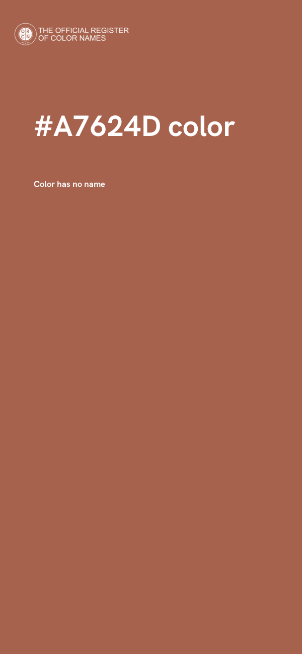 #A7624D color image