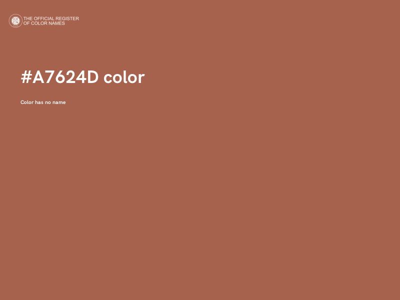 #A7624D color image