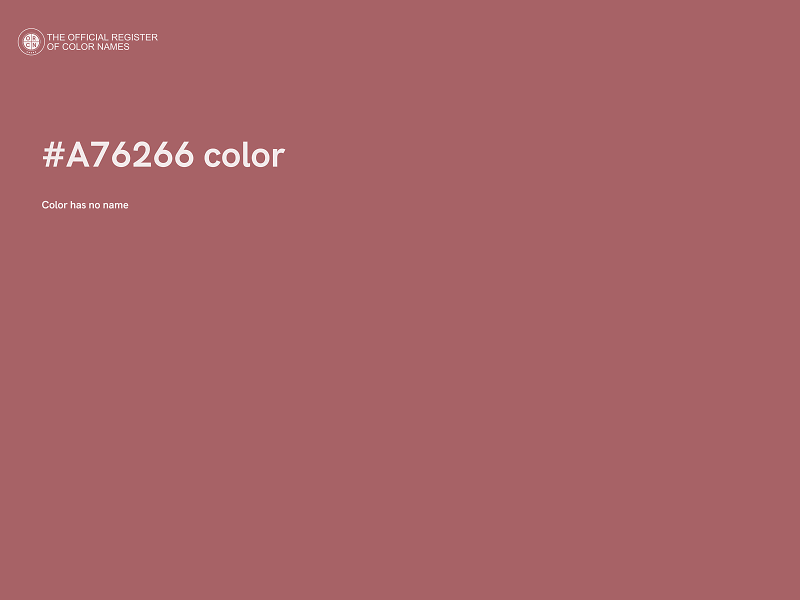 #A76266 color image