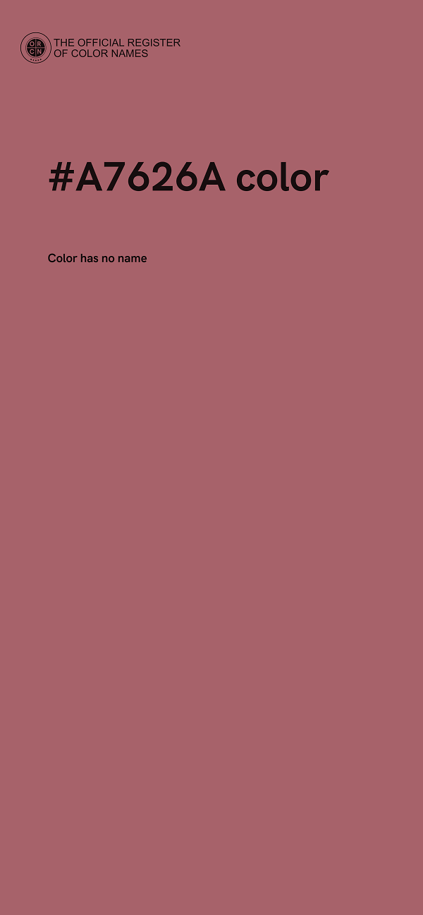 #A7626A color image