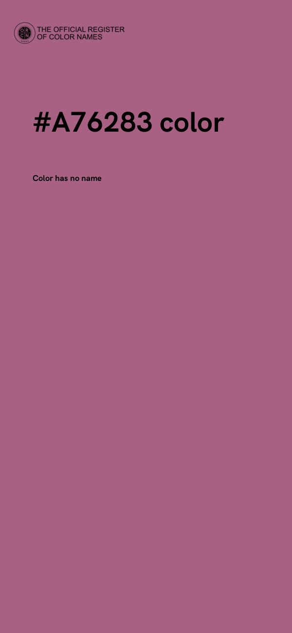 #A76283 color image