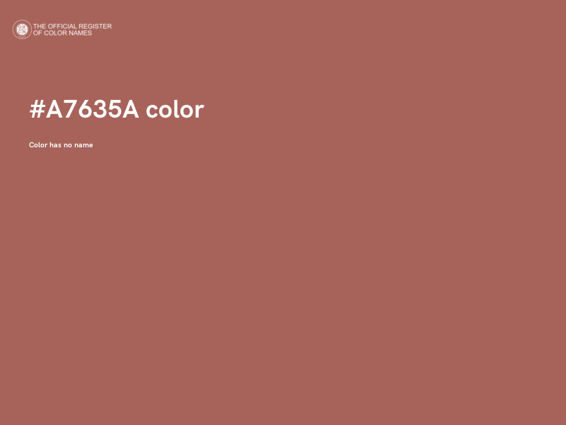 #A7635A color image