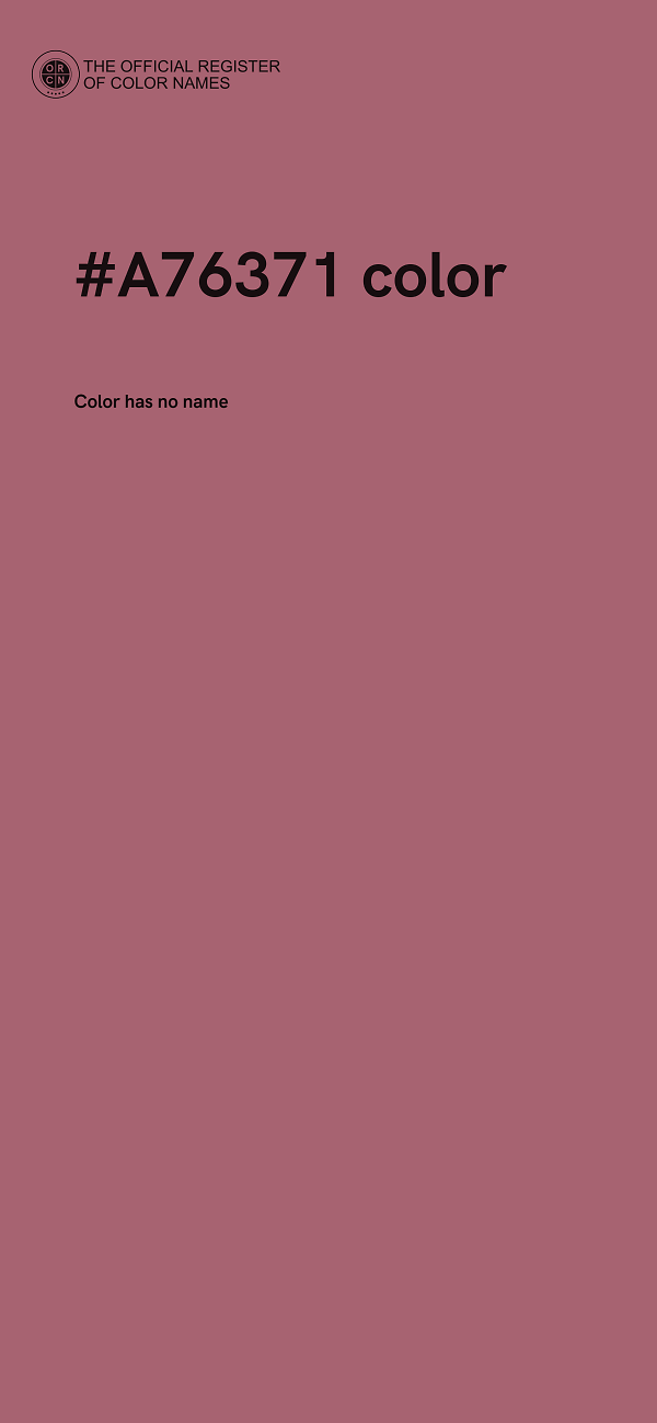#A76371 color image