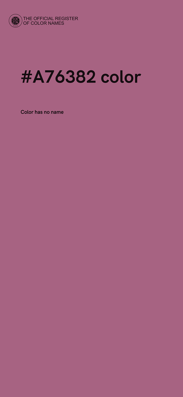 #A76382 color image