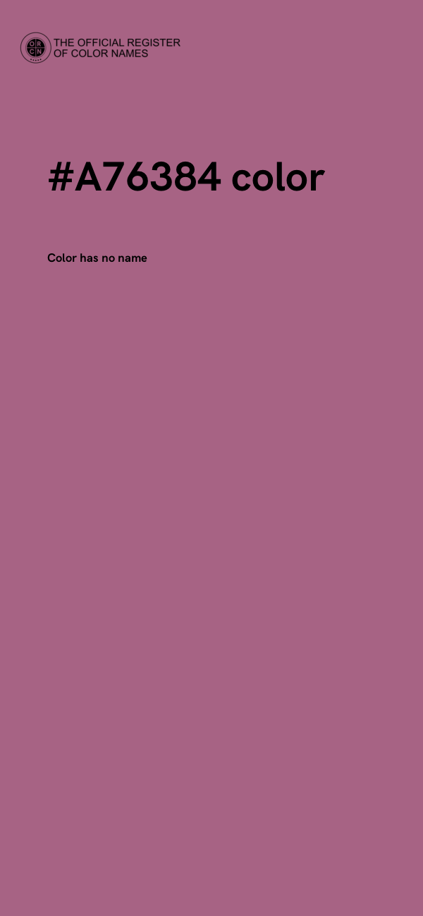#A76384 color image