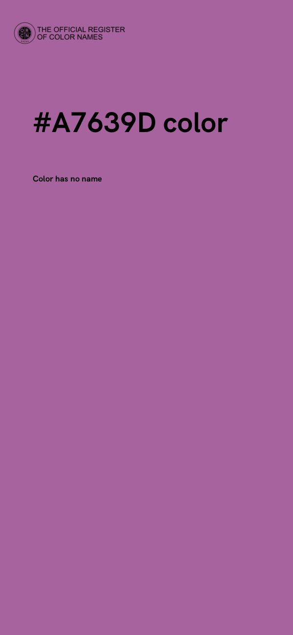 #A7639D color image