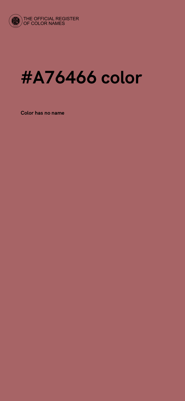 #A76466 color image