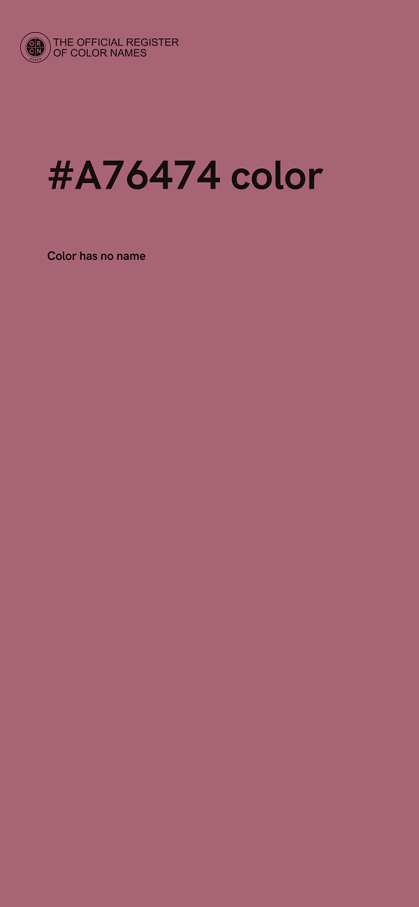 #A76474 color image