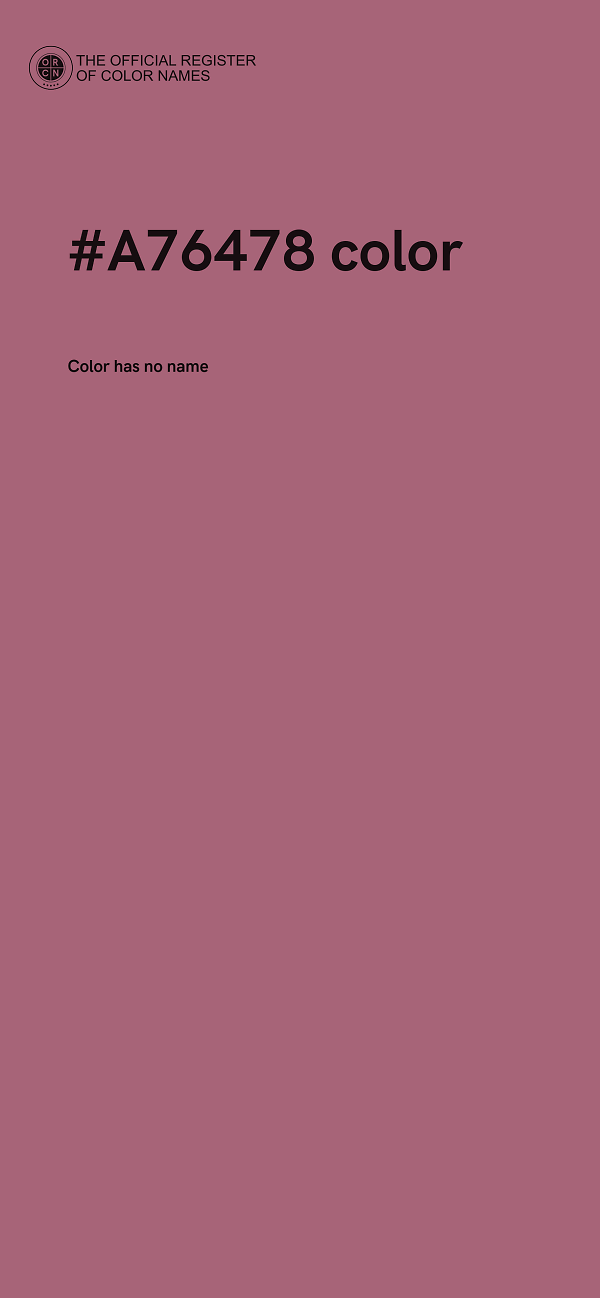 #A76478 color image